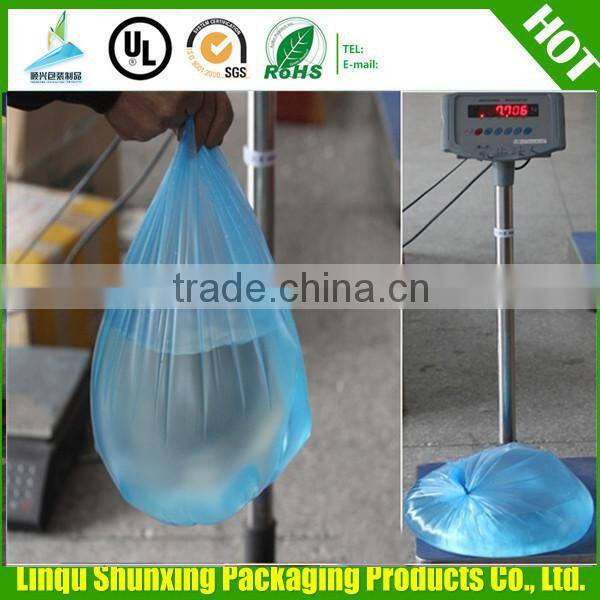 ldpe clear plastic garbage bags / drawstring garbage bags