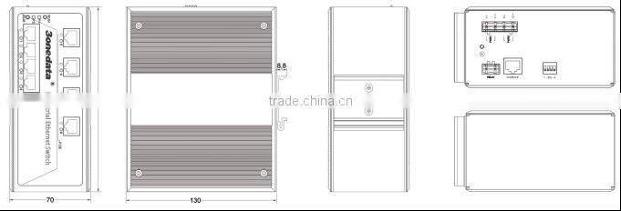 8-port Industrial Power over Ethernet Switch