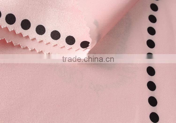 OEM service custom design digital printed 100% polyester satin fabric