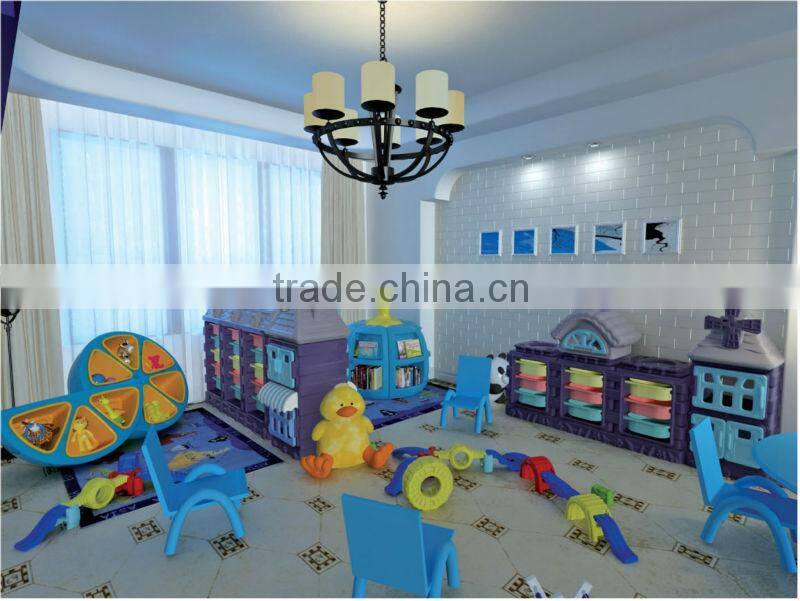 wooden children toys storage cabinets for schools LE.SJ.019