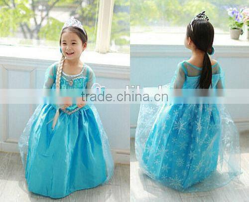 TOP new frozen Elsa dress wholesale dress for kids princess dress BC309