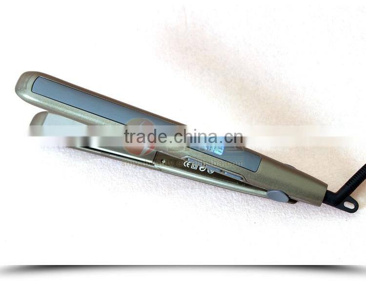 Professional new hair styling tools LCD LED flat iron titanium ceramic 360 power cable for hair straightener online