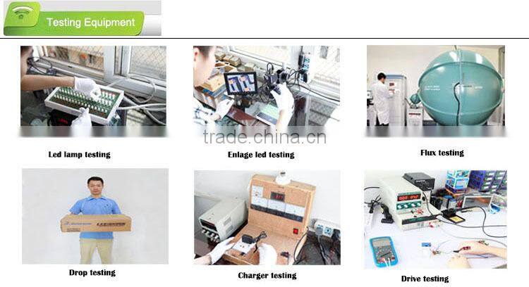 High capacity plastic led rechargeable torch