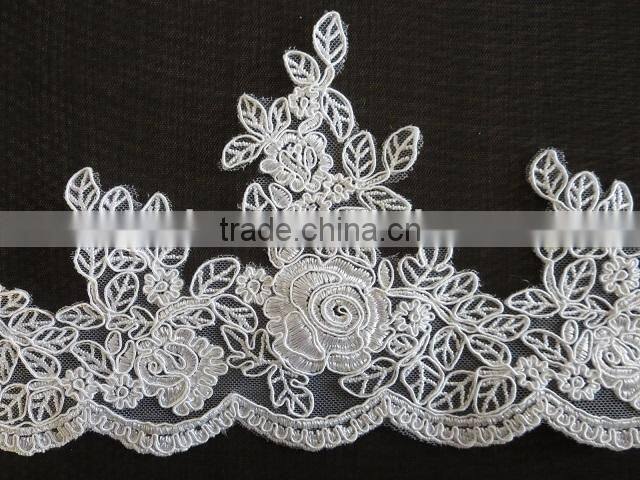 Best corded bridal mesh lace for wedding dress