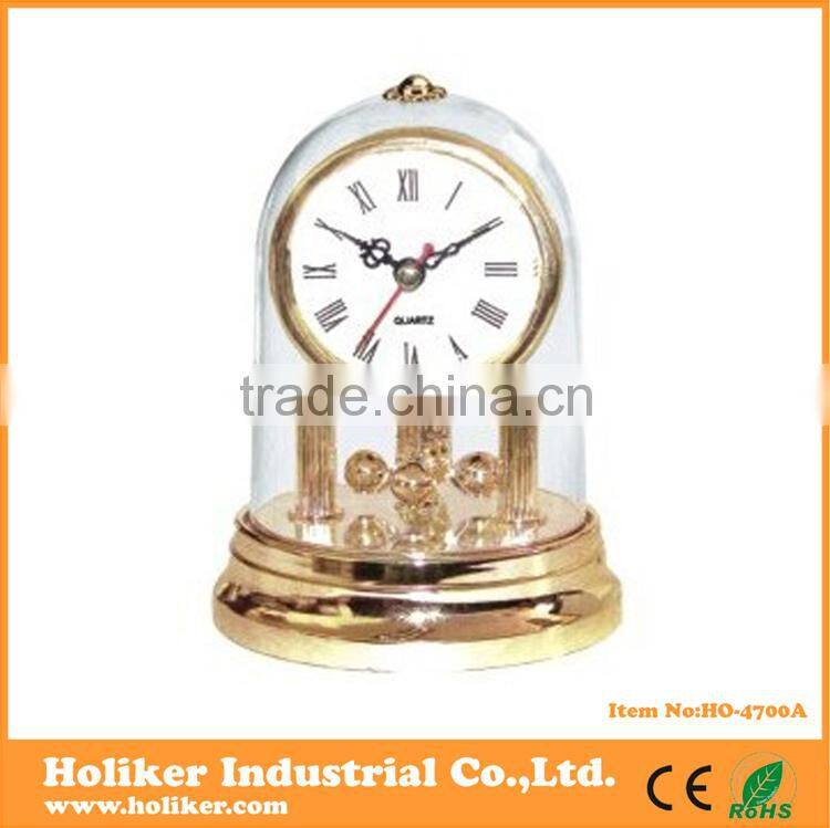plastic pendulum table clock
