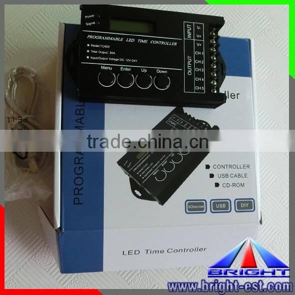 Wireless Programmable time led light controller tc420