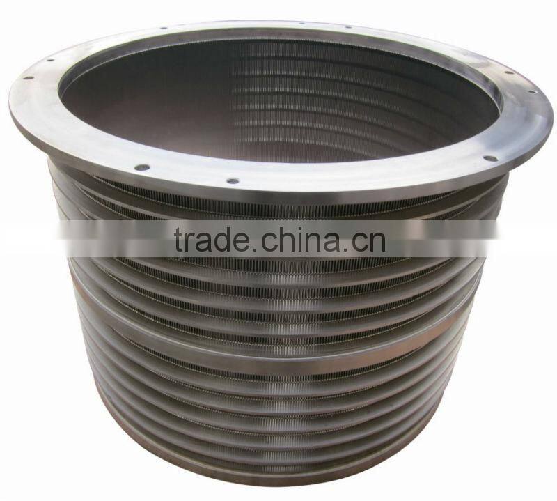 Waste paper making equipment screen basket for pressure screen