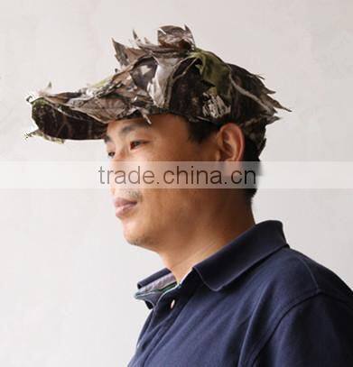 3-D Leaf Camo Camouflage hat Hunting Cap Peaked Sun Hat