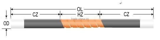 STA high quality 1500C single spiral sic heating rod for electric Furnace
