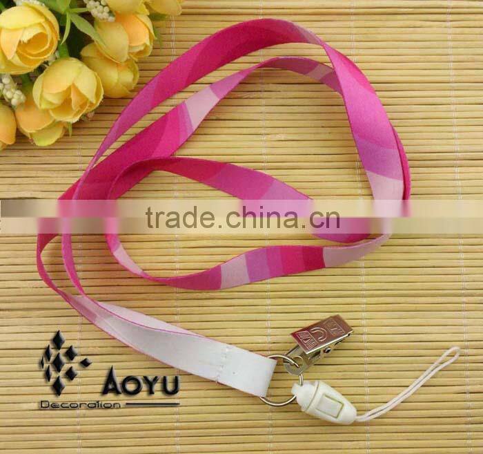 decorative pink camouflage pattern printed custom lanyard