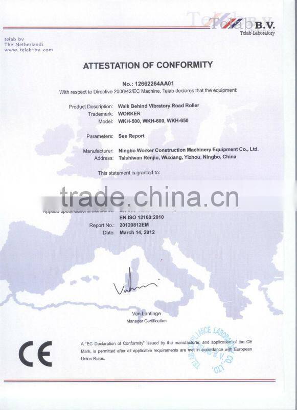 WKR700 road roller construction equipment hydraulic drive