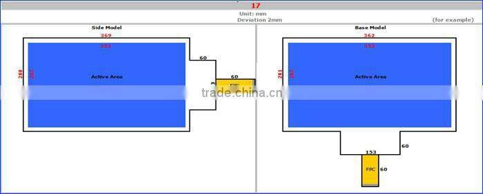 Transparent holographic rear projection film,42 inch interactive touch foil window glass display