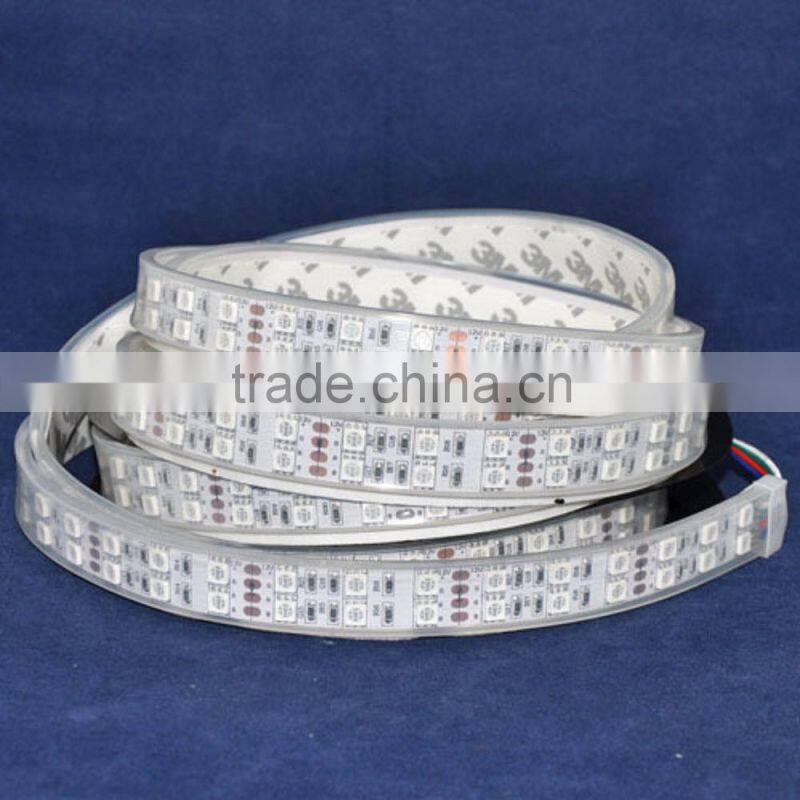 double row 5050 144w LED strips RGB 120 led meter IP20 non waterproof for indoor