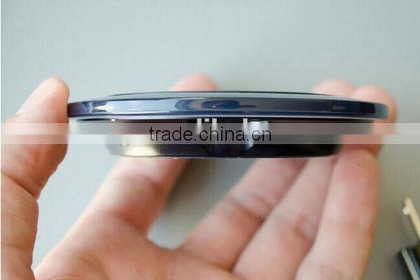 QI wireless charger and wireless mibile phone chager for samsung galaxy s6 s7 edge superthin mini design black and white