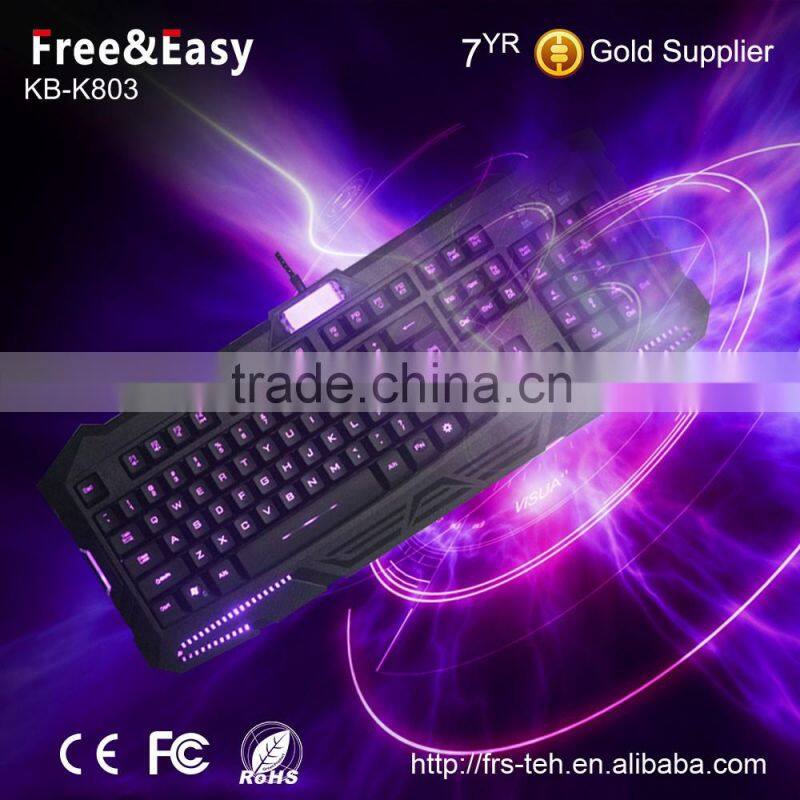 Lastest shenzhen Waterpoof USB computer keyboard with light
