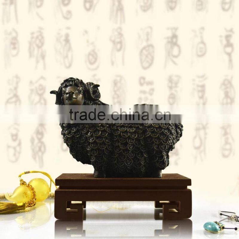 chinese metal goats desktop for company decoration