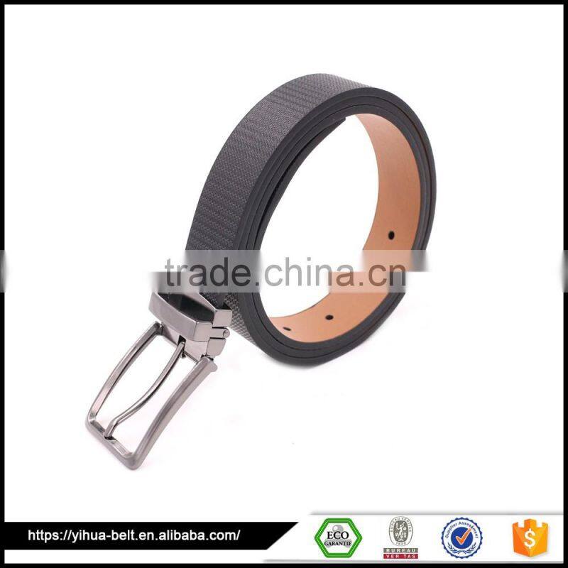 2016 exquisite hot sale business dress leather man belt with pin buckle