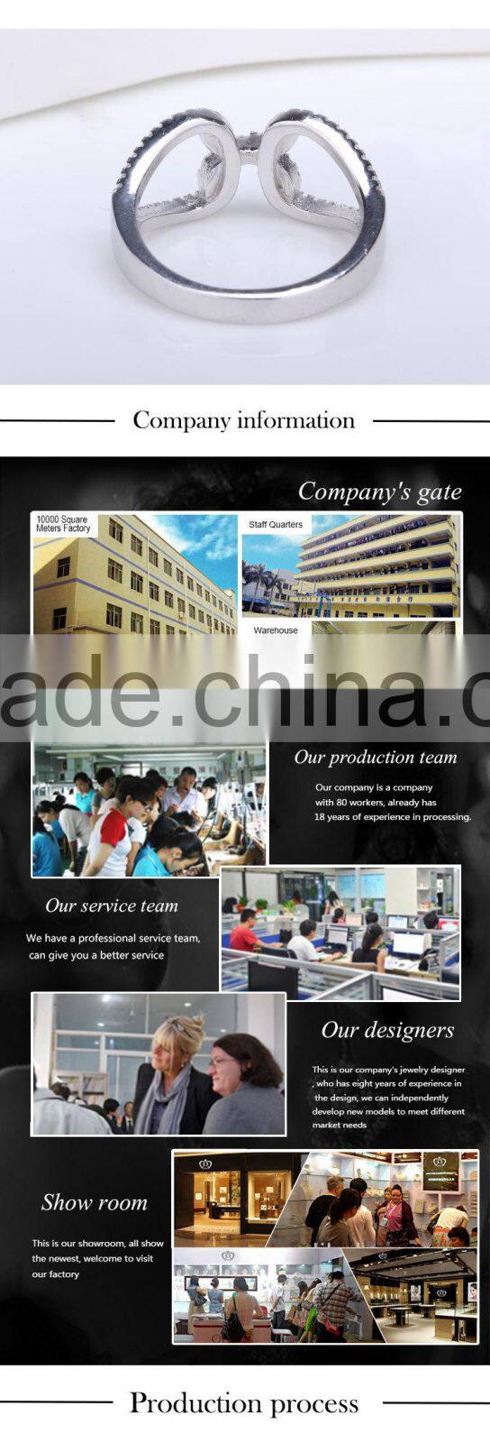 Latest Gold Finger Ring Designs for Girls Fashion sterling silver Ring