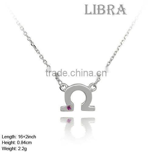 NZA-1006 New Jewelry Design Virgo Sign Necklace Silver Jewelry