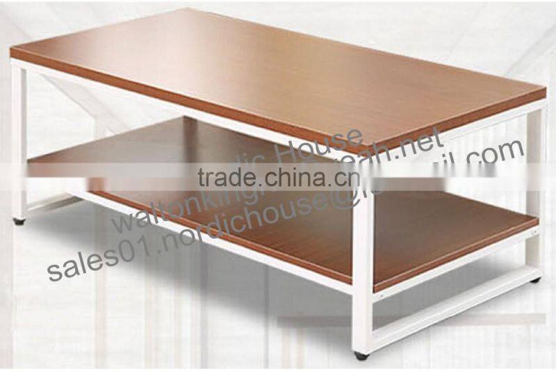 New design lacquer MDF and steel stand high quality coffee tables for home furniture