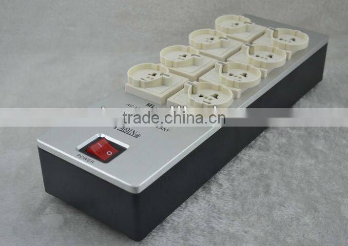 YAQIN ML-1100 8way Hi End SCHUKO Power Filter EURO Power Conditioner Block