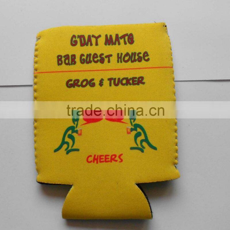 Promotional printing casual sportswear neoprene beer bottle holder