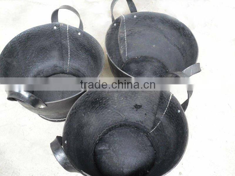 Recycled Tyre rubber basket for building use