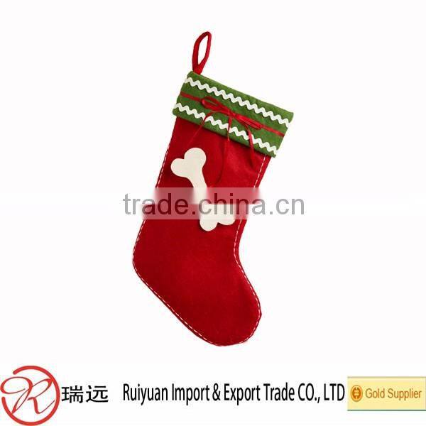 2016 Alibaba China Factory hot sale high quality felt christmas socks
