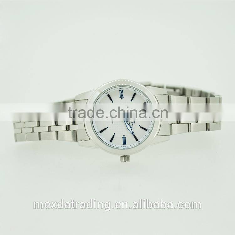 woman fashion quartz stainless steel resistant quartz watch