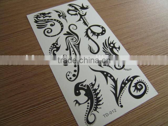 2015 hot selling tattoo sticker,temporary tattoo sticker,Eco-friendly Non-toxic Gold tattoo sticker