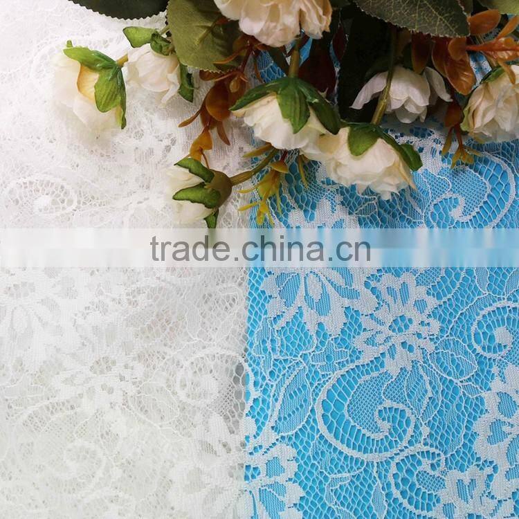 2016 fashion 100%nylon Floral lace hot sale elegant embroider lace fabric