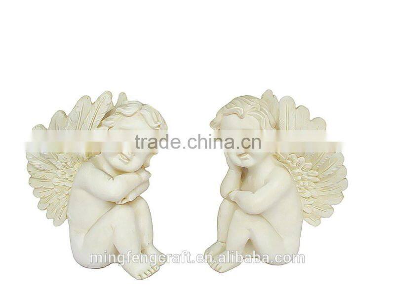 Polyresin Sleeping Angel Baby Fingures Decoration Crafts