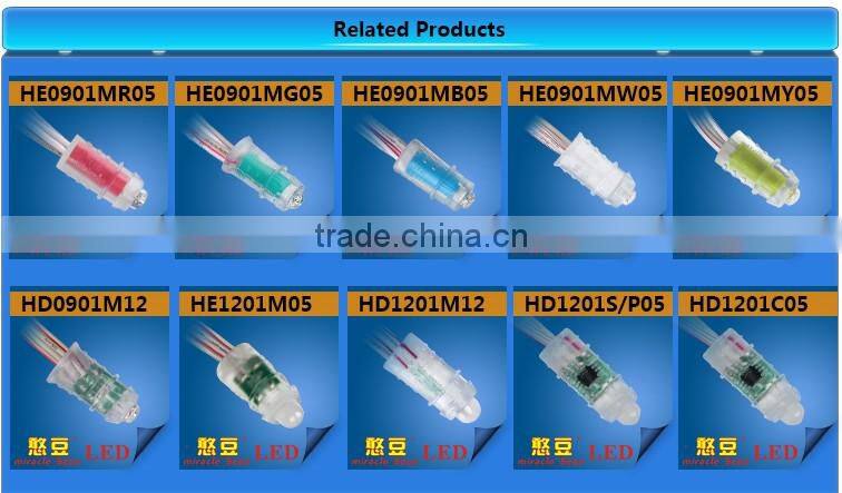 Waterproof full color 12v 30mm Exposed Led Pixel For Advertising