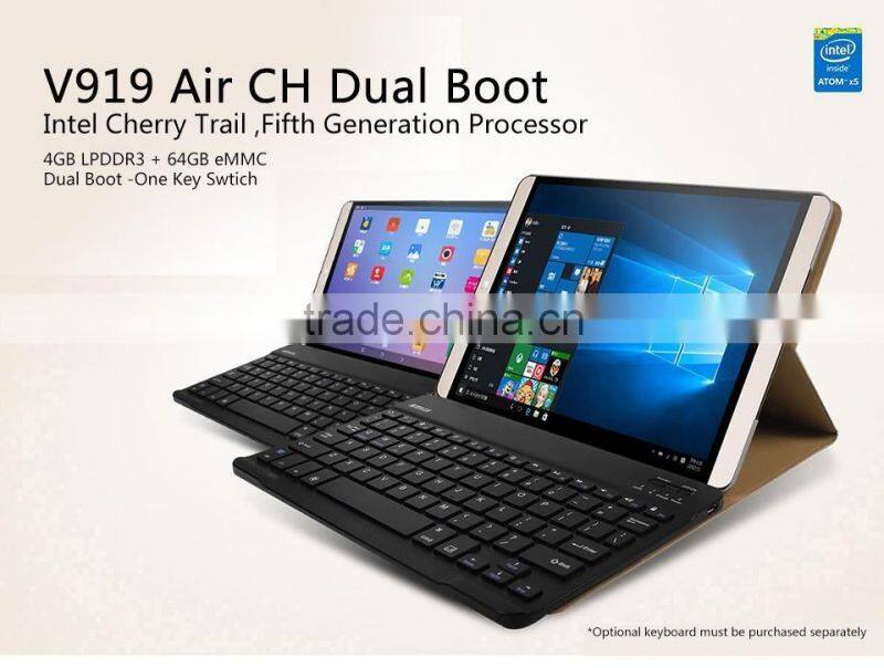 Bluetooth Wifi 9.7 Inch OEM Windows Intel Chip Tablet PC 2GB / 4GB DDR3 RAM 32GB / 64GB ROM Win10 Android 5.1 Dual System OS