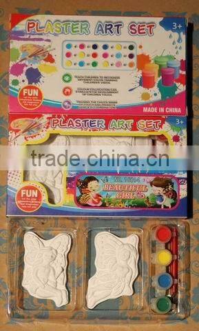 2015 new item intelligent funny kid toy DIY drawing plaster art toy set