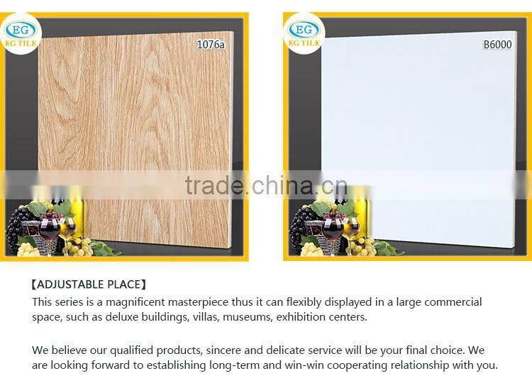 Beige color polish porcelain full glazed floor tile 60x60