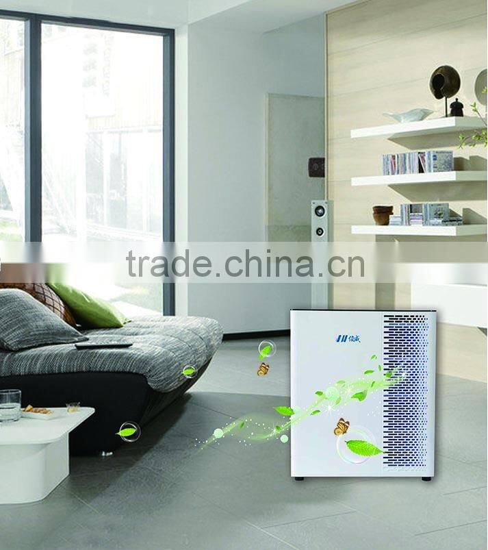 Dust sensor Home Air Purifier with ionizer HEPA filter Active Carbon for smoke office bedroom