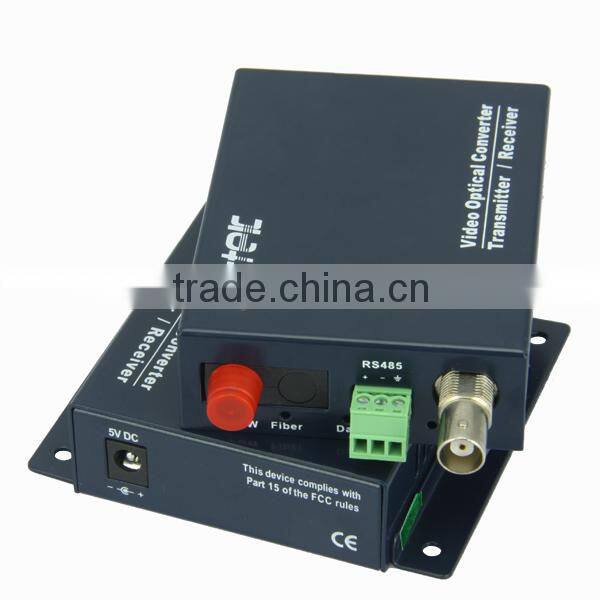 best quality 1-channel fiber optic audio video media transmitter receiver