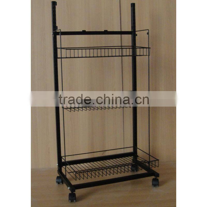 3 layer cleaning products display stand