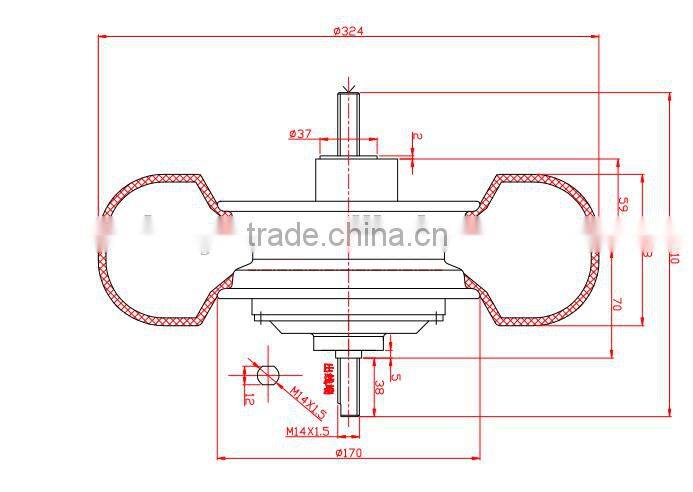 4 wheel bicycle electric brushless 400 watt motor