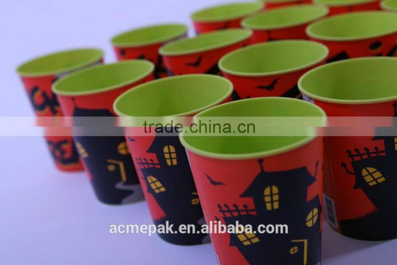 500ml IML tea milk coffee plastic cup