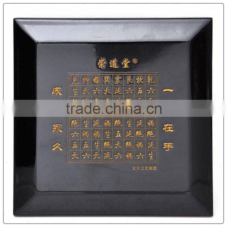 Red color Wooden material chinese fengshui lou pan,round lou pan