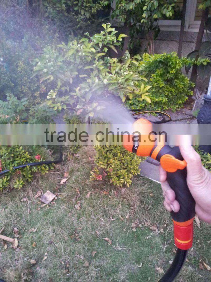 6 Patterns Thumb Control Plastic Garden Hose Spary Nozzle Water Spray Gun