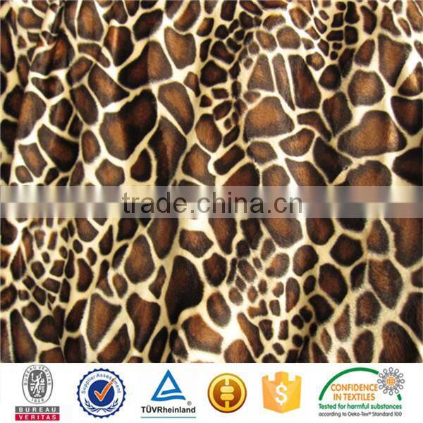 100%polyester snake skin print upholstery fabric for Europe and america market