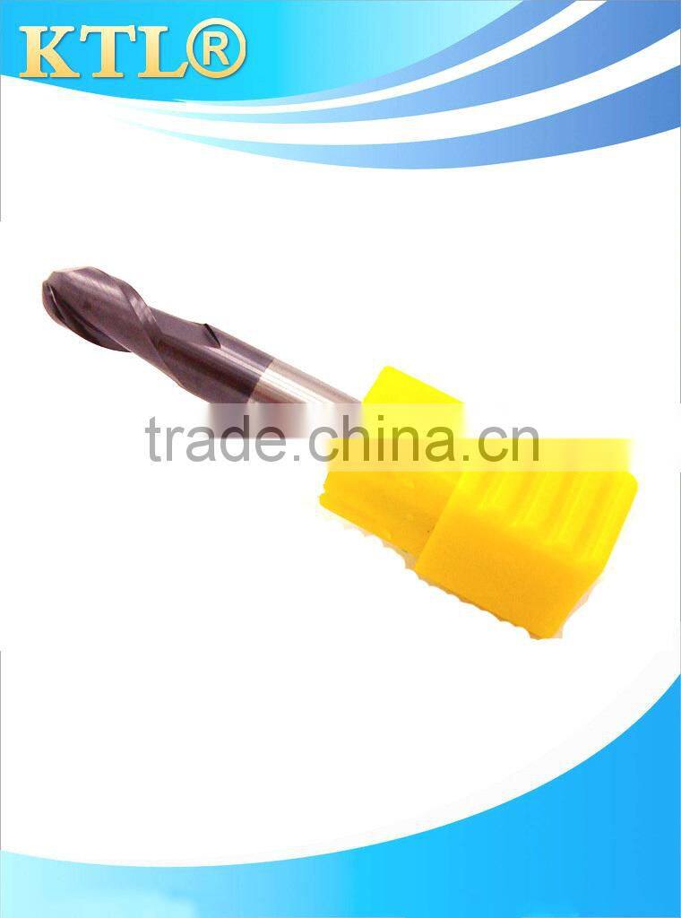 2 flutes ball nose end mills with straight shank