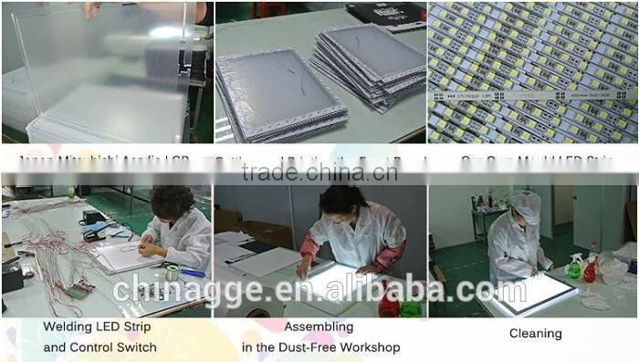 Advertising light boxes aluminium frame slim LED light box