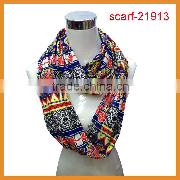 floral scarf with green color,spring scarf infinity design