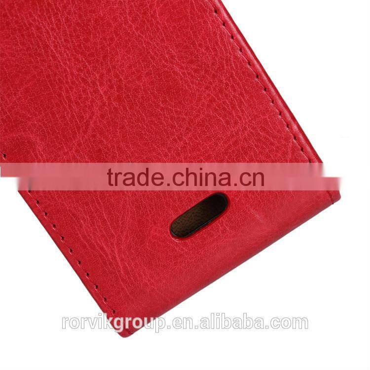 filp up and down PU leather mobile phone case for Sony Xperia J ST26i