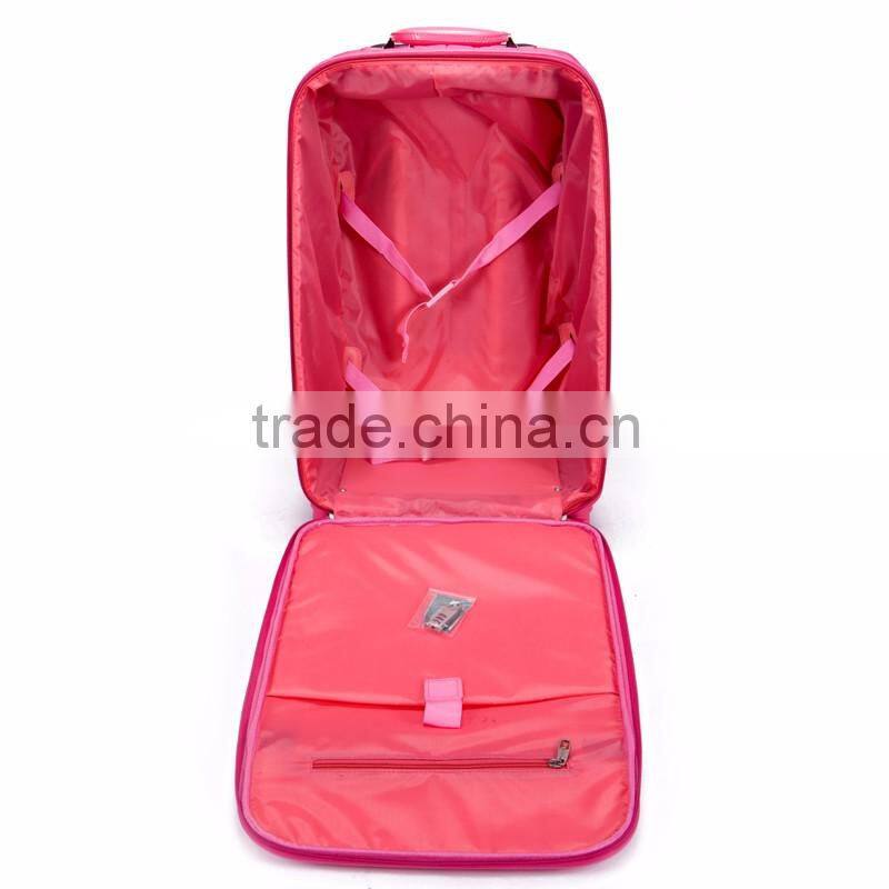 Soft Luggage Canvas Trolley Luggage Bag With Spinner Wheels