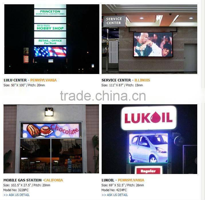 Asram P10 led message display sign / Outdoor GRY LED Display, Unit size 256(L)*25.6(H)*20(D)CM